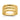 14k Gold Triple Ridge Dome Ring for Effortless Style - Image 1