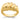 14k Polished Slanted Shrimp Dome Ring - Image 1