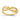 14k Gold Polished Heart Band with X Design - Image 1