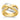 14k Two-tone Cross-Cross Design Ring - Image 1