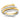 14k Two-Tone Crossover Ring for Modern Elegance - Image 1