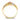 14k Tri-Color Floral Dome Ring with White Rhodium Finish - Image 2
