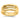 14k Gold Polished Three-Ridge Dome Ring - Image 1