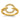 14K Gold Diamond Open Circle Ring - Modern Statement Piece - Image 1