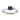14K White Gold Amethyst & Diamond Fashion Ring for Effortless Style - Image 1