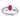 14k White Gold Ruby & Diamond Ring - Modern Elegance for Every Occasion - Image 1