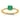14k Gold Emerald and Diamond Ring - Polished Elegance for Every Occasion - Image 1