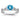 14k White Gold Blue Topaz & Diamond Ring for Stylish Statements - Image 1