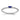 14k White Gold Sapphire & Diamond Ring - Chic Statement Piece - Image 1