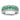 14k White Gold Polished Emerald and Diamond Ring - Image 1