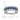 14k White Gold Polished Sapphire and Diamond Ring - Image 2