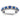 14k White Gold Sapphire & Diamond Statement Ring - Image 1