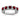 14k White Gold Garnet & Diamond Statement Ring - Image 1