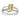 14k Two-Tone Double Heart Ring with Diamonds - Modern Love Statement - Image 6