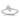 14k White Gold Diamond Star Bypass Ring for Modern Elegance - Image 1