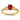 14k Polished Side Hearts Ruby and Diamond Ring - Image 1