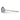 14K White Gold Twisted Ring with Oval Amethyst and Diamonds, Size 7 - Image 3