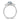 14K White Gold Twisted Ring with Oval Aquamarine and Diamond Accents, Size 7 - Image 2