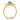 14K Gold Twisted Ring with Oval Blue Topaz and Diamonds, Size 7 - Image 2