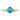 14K Gold Twisted Ring with Oval Blue Topaz and Diamonds, Size 7 - Image 4