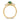 14K Gold Twisted Ring with Lab-Created Emerald and Diamond Accents, Size 7 - Image 2