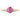14K Gold Twisted Ring with Lab-Created Pink Sapphire and Diamonds, Size 7 - Image 4