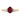 14K Gold Twisted Ring with Lab-Created Ruby and Diamonds, Size 7 - Image 4