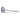 14K White Gold Twisted Ring with Diamond and Oval Lab-Created Sapphire, Size 7 - Image 3