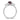 14K White Gold Twisted Ring with Oval Garnet and Diamonds, Size 7 - Image 2