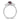 14K White Gold Twisted Ring with Diamond & Oval Rhodolite Garnet, Size 7 - Image 2