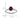 14K White Gold Twisted Ring with Diamond & Oval Rhodolite Garnet, Size 7 - Image 5