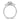 14K White Gold Twisted Ring with Oval Diamond & White Topaz - Image 2