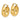 14K Gold Polished Hoop Earrings - Chic Everyday Statement - Image 1