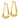 14k Fancy Hoop Earrings - Image 1