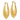 14k Gold Polished Scalloped Hoop Earrings - Image 1
