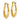 14k Gold Twisted Hoop Earrings for Effortless Everyday Style - Image 1
