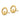 14k Gold Claddagh Post Earrings for Love and Friendship - Image 1