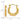 14k Gold Polished Hoop Earrings with Chic Pattern Design - Image 3