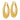 14k Gold Scalloped Hoop Earrings for Effortless Chic Style - Image 1