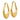 14k Gold Polished Hoop Earrings for Effortless Everyday Style - Image 1