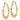 14k Gold Bamboo Hoop Earrings for Effortless Chic Style - Image 1
