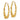 14k Gold Bamboo Hoop Earrings for Effortless Style - Image 1