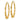 14k Polished Bamboo Hoop Earrings - Image 1