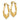 14k Ram Head Hoop Earrings - Image 1