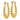14k Polished Twisted Hollow Hoop Earrings - Image 1