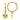 14k Madi K Polished Heart Dangle Huggie Hoop Earrings - Image 6
