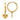 14k Madi K Polished Heart Dangle Huggie Hoop Earrings - Image 7