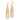14K Gold Fringe Beaded Dangle Earrings for Effortless Elegance - Image 1