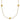 14k Gold Textured Bead 7-Station Necklace - 18 Inch Elegance - Image 1
