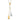 14k Two-Tone Lariat Necklace with Puffed Teardrop Beads, 18 - Image 1